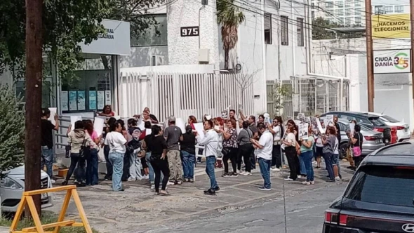 manifestantes en monterrey